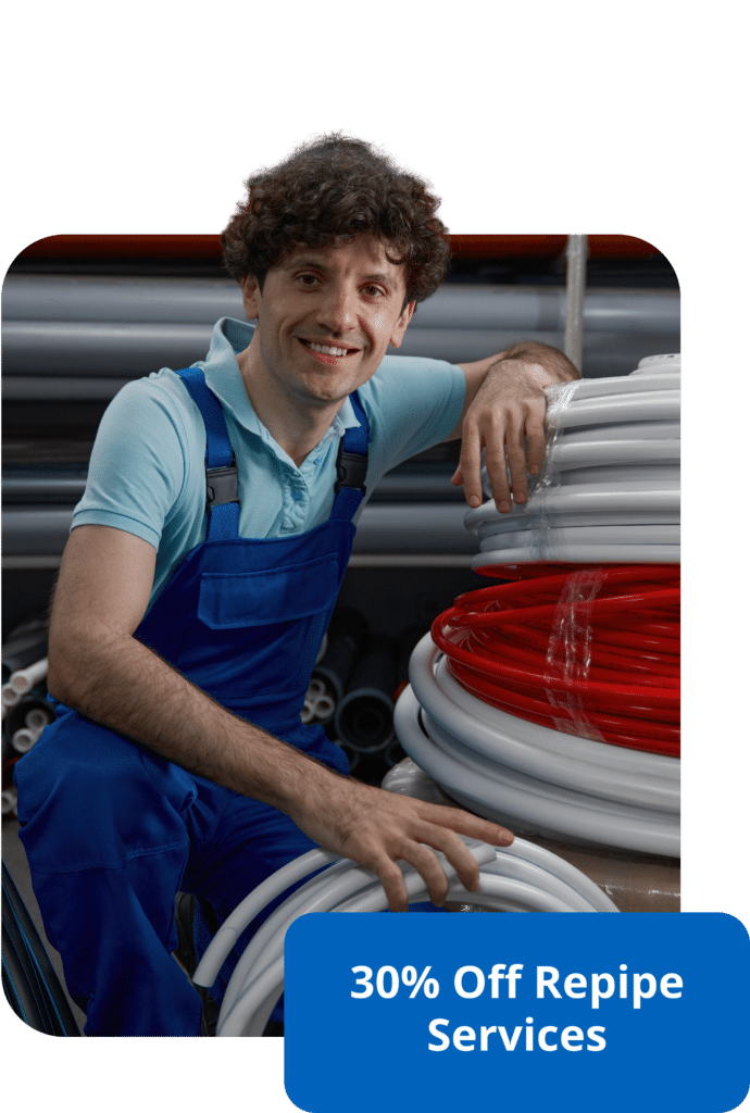 repiping service 30 percent discount