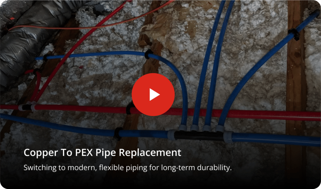 copper to pex pipe replacement houston