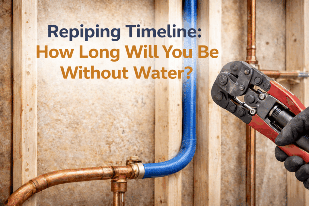 how long does repiping take in houston