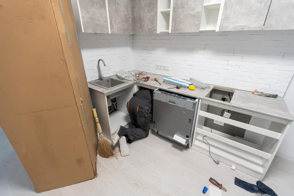 repiping kitchen during remodel