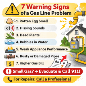 7 signs of a gas leak