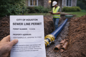 Do You Need a Permit for Sewer Line Replacement in Houston?