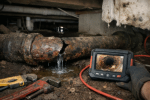 cast iron sewer pipe