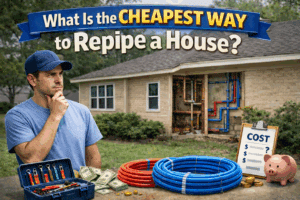What Is the Cheapest Way to Repipe a House?
