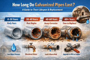 how long do galvanized pipes last