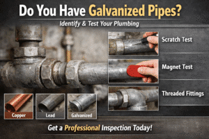 how to identify galvanized pipes