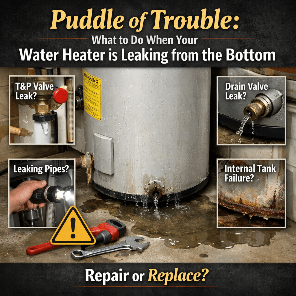 water heater leaking from bottom