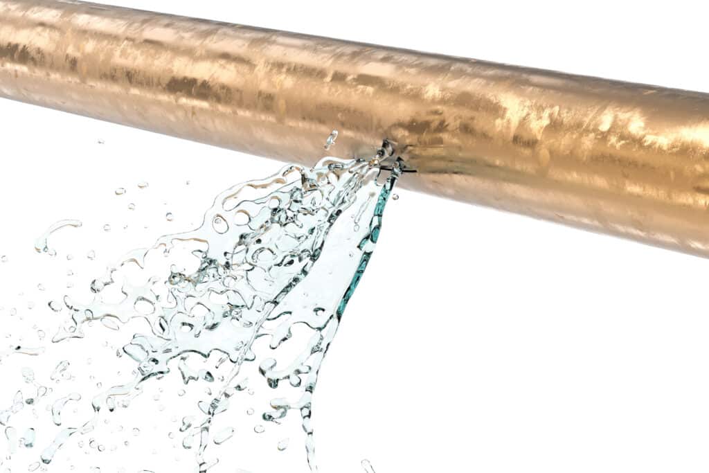 main water line leak Houston